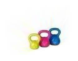 Davina Set of 3 Vinyl Kettlebells - 2.5kg, 5kg and 7kg